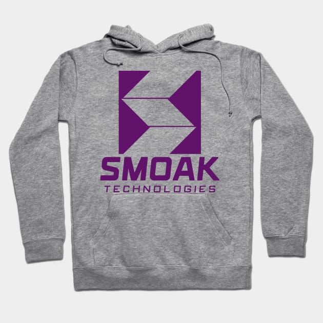 Smoak Tech Purple Hoodie by fenixlaw